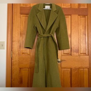 Green long coat